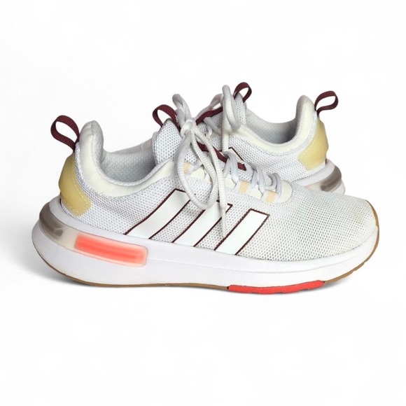 didas Womens Racer TR23 IG7344 White Running Shoes Sneakers Size 7. - Picture 2 of 12